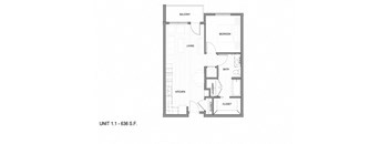 1 Bedroom, 1 Bathroom