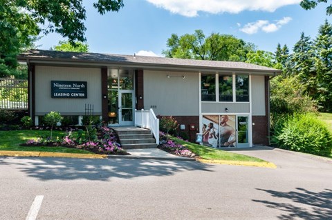 the front of the northeast regional library building
