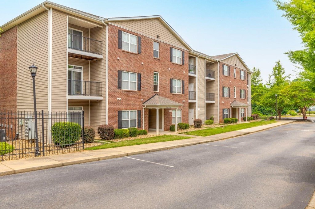 our apartments are located in a quiet neighborhood with a street