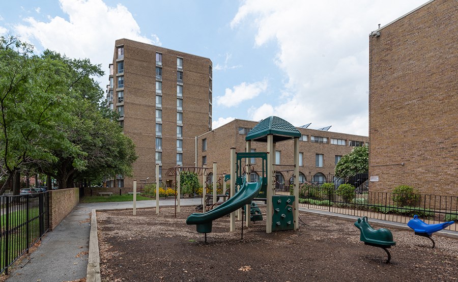 Exterior Building & Playground Channel Square