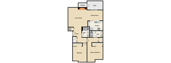 2 Bed 2 Bath