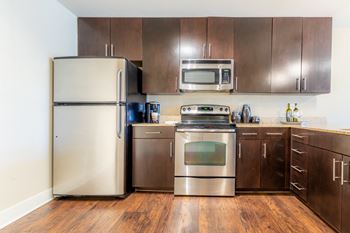 Modern kitchenat Cambria Apartments , Kansas City, MO