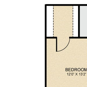 1 bedroom, 1 bathroom