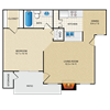 1 bedroom, 1 bathroom