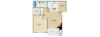 1 bedroom, 1 bathroom  at Creekview Apartment Homes, Dallas, TX, 75254