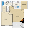 1 bedroom, 1 bathroom