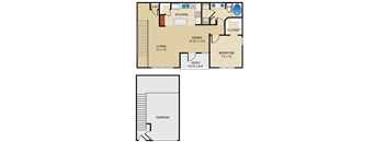 1 bedroom, 1 bathroom