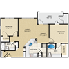 2 bedroom, 2 bathroom