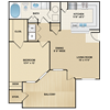 1 bedroom, 1 bathroom