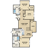 2 bedroom, 2 bathroom, study