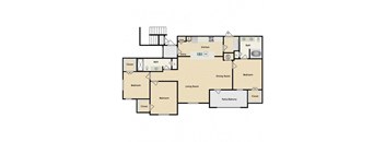 3 bedroom, 2 bathroom