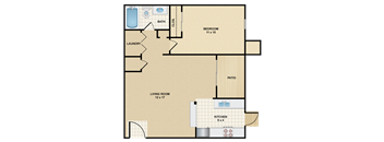 1 bedroom, 1 bathroom at Wind River Lodge, Kansas