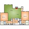 2 Bath 2 Bath w/ Fireplace