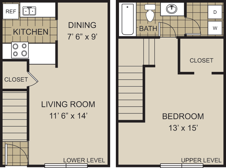 Spacious 1 bedroom, 1 bath home