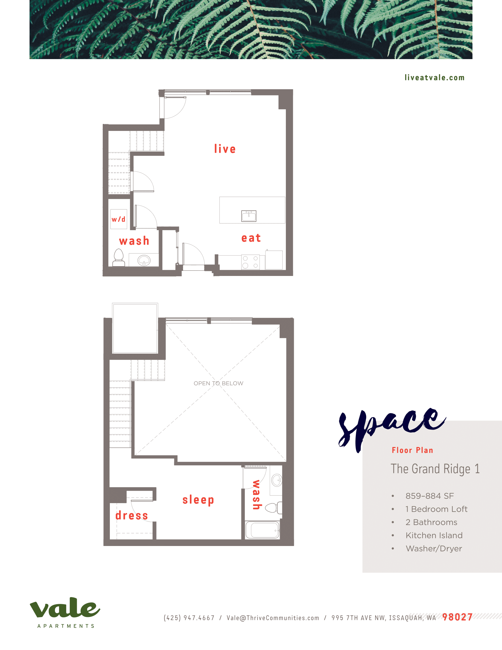 1 Bd + Loft  - A