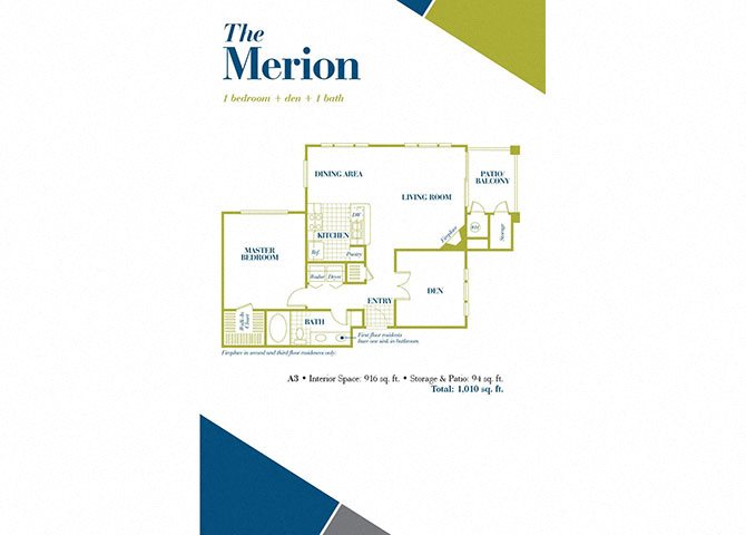 The Merion Remington At Lone Tree one bed one bath 916 sqft