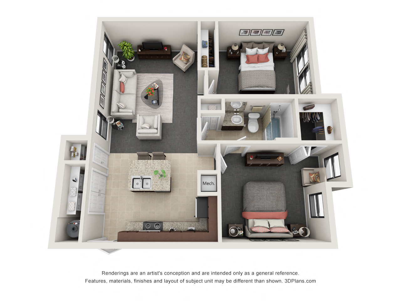 Two Bedroom Carriage