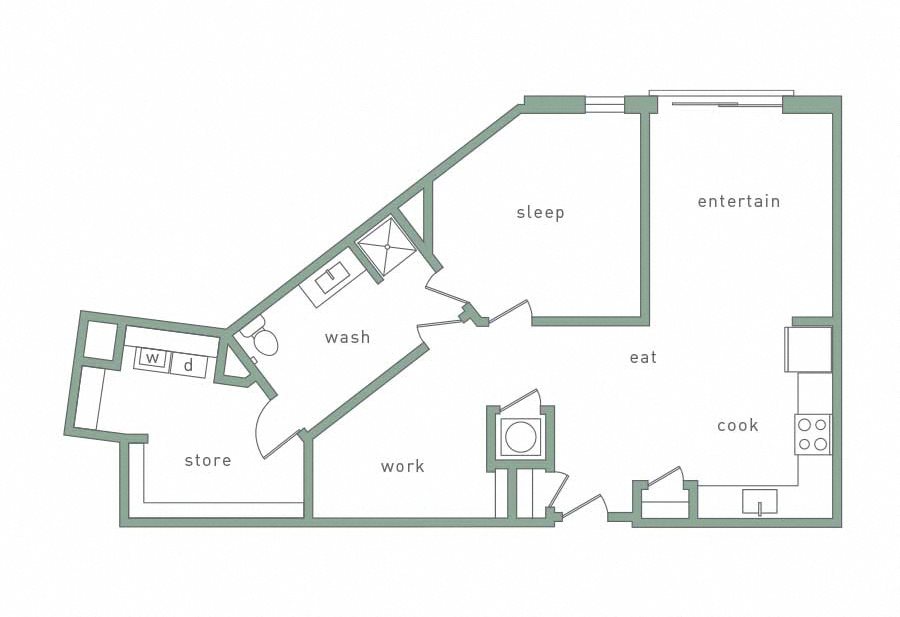 Park 35 on Clairmont Altamont Floorplan 1 Bedroom 1 Bath Altamont Floorplan 1 Bedroom 1 Bath 889 Total Sq Ft at Park 35 on Clairmont Apartment Homes, 3500 Clairmont Ave. Birmingham, AL 35222