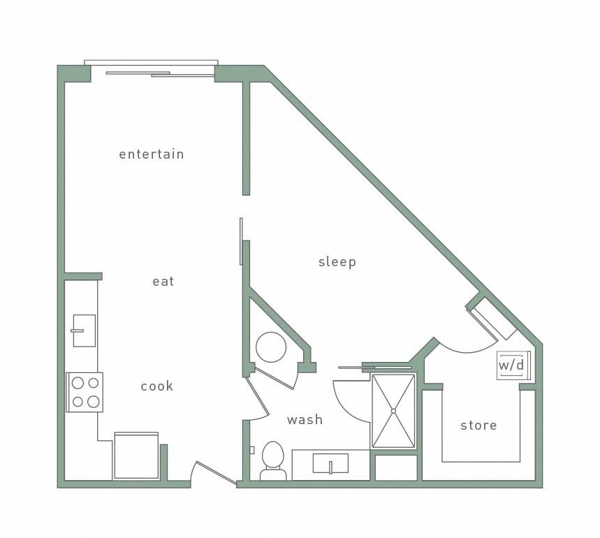 Park 35 on Clairmont Avondale Floorplan 1 Bedroom 1 Bath Avondale Floorplan 1 Bedroom 1 Bath 680 Total Sq Ft at Park 35 on Clairmont Apartment Homes, 3500 Clairmont Ave. Birmingham, AL 35222