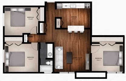 3 Bed 1 Bath
