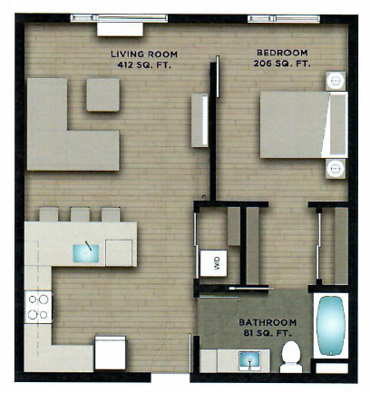 1 Bedroom B