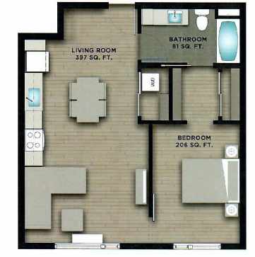 1 Bedroom C