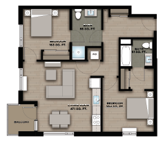 2 Bedroom F
