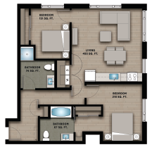 2 bedroom A