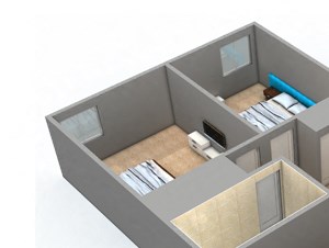 Two bedroom Floor Planl The Element Apartments in Reno NV