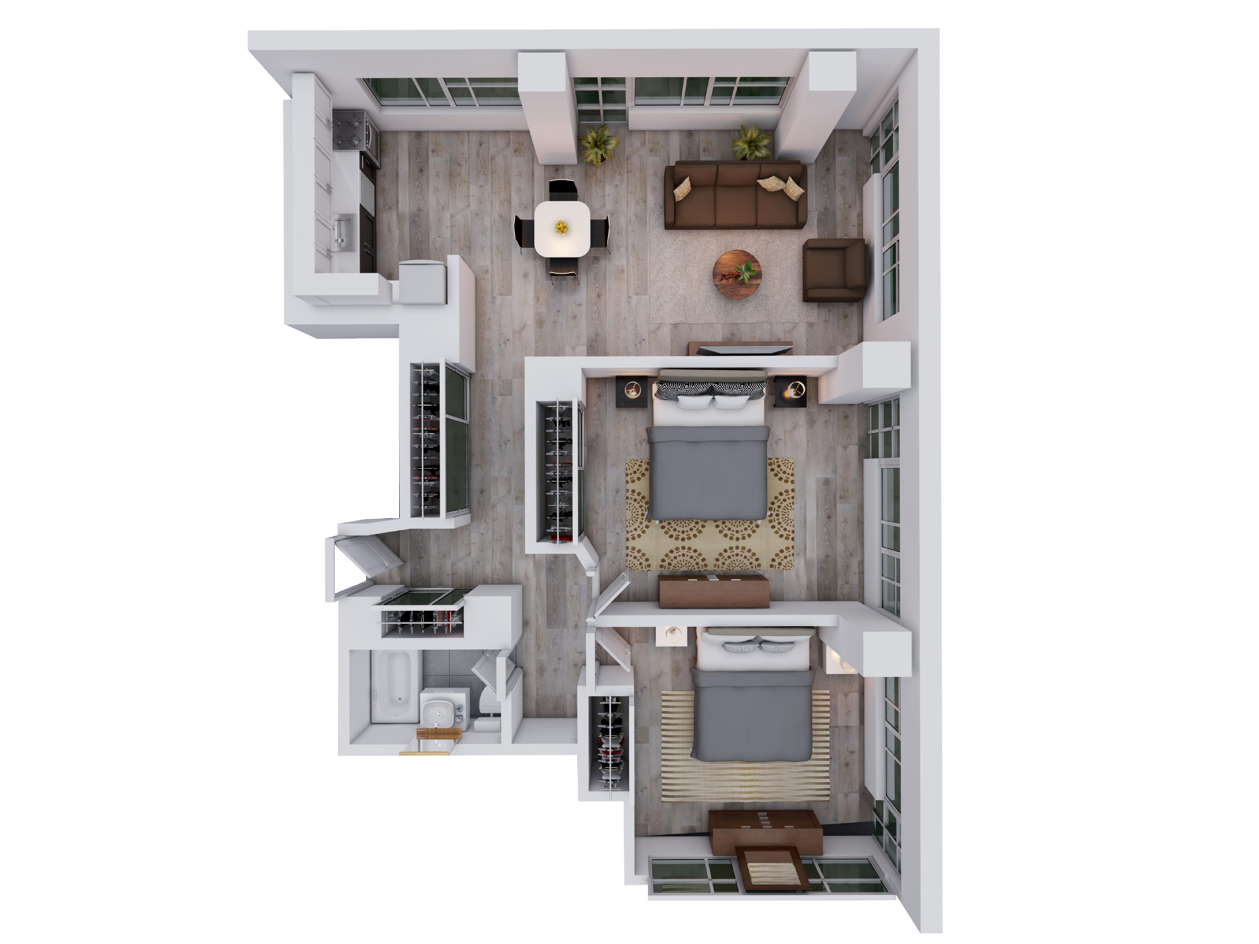 Renovated 2 Bed 1 Bath_890