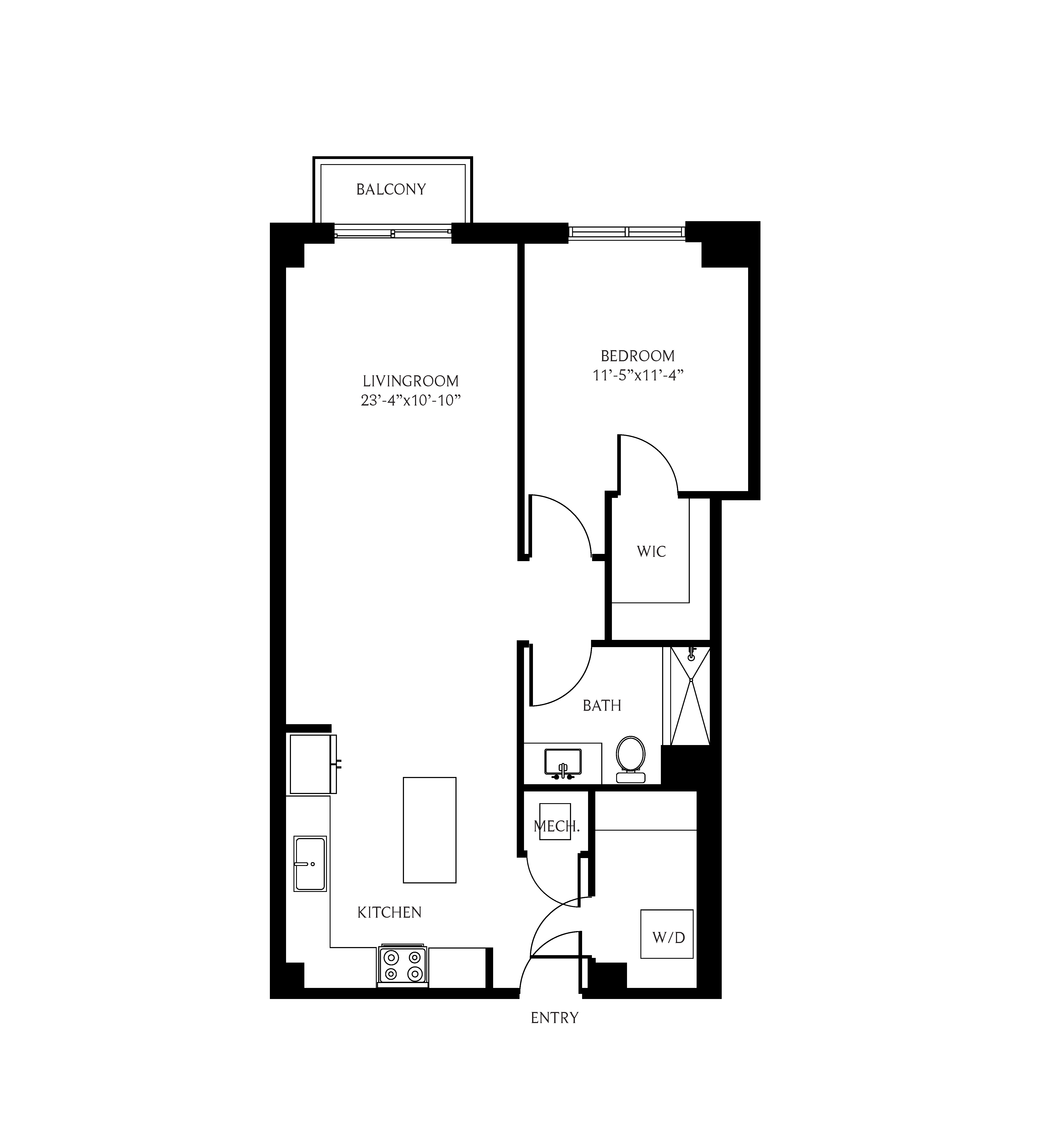 PH 1A Floorplan The Residences at Thesis