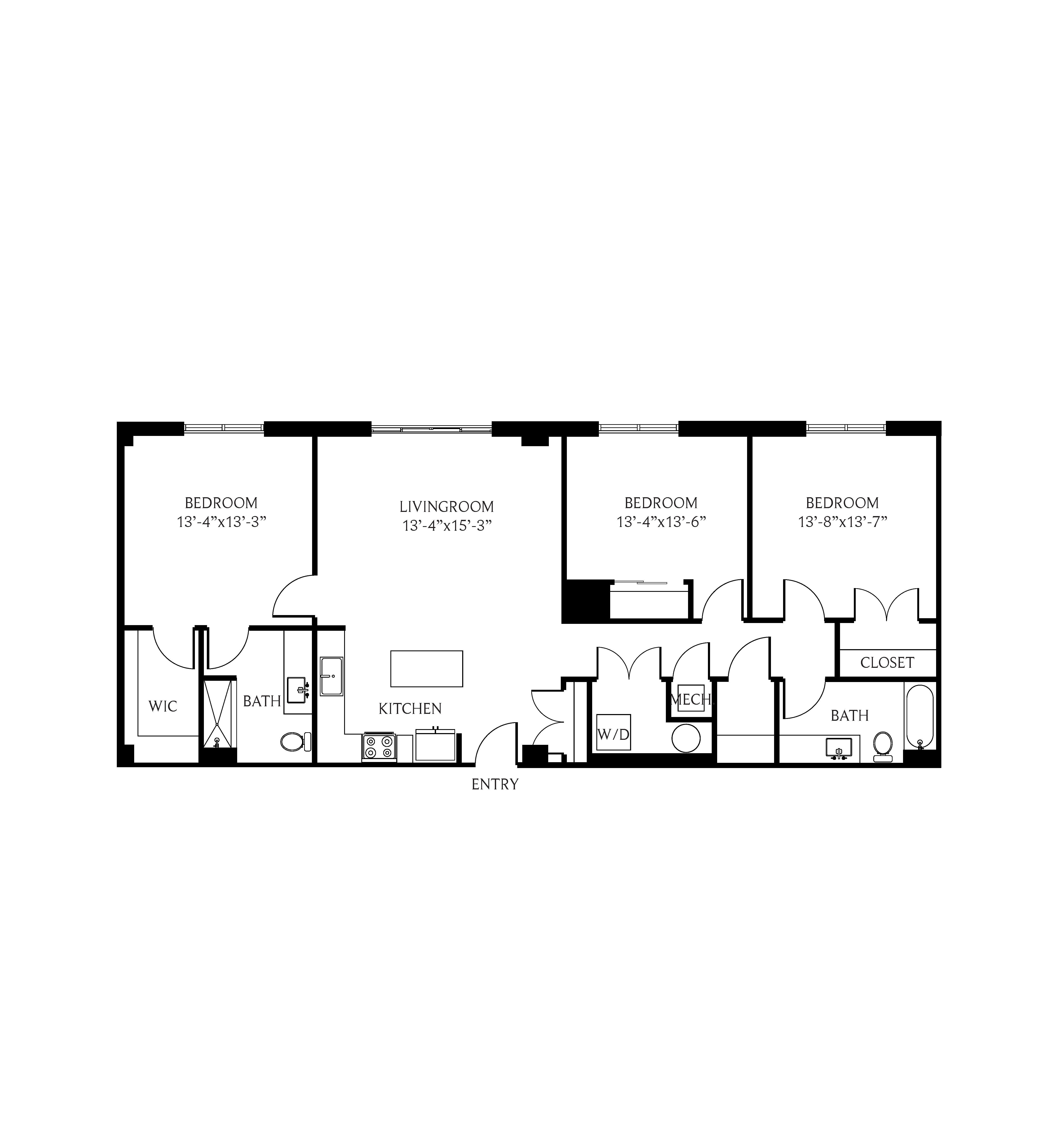 PH 3A Floorplan The Residences at Thesis