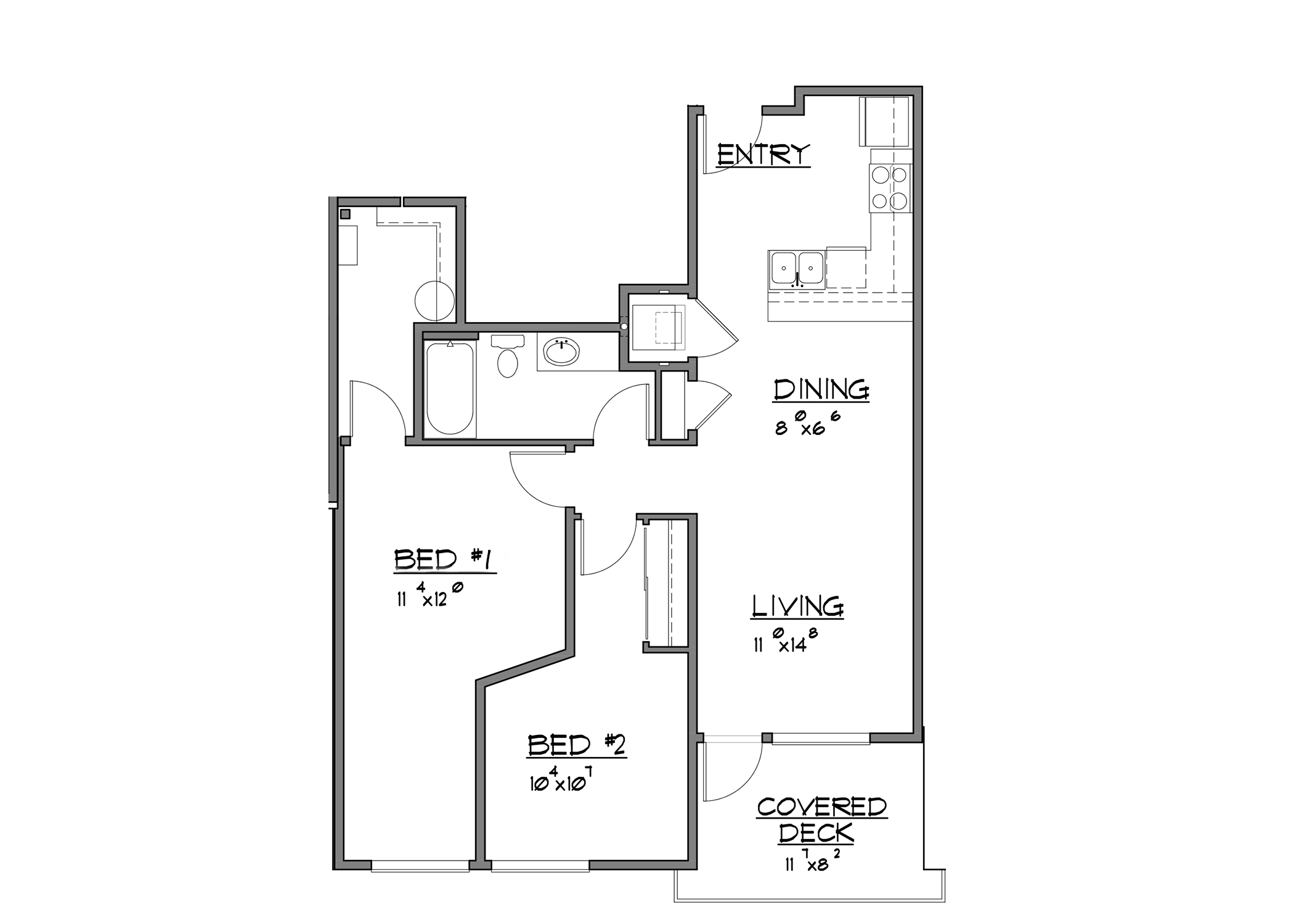 2 Bed / 1 Bath at Bridgeview 125, Washington