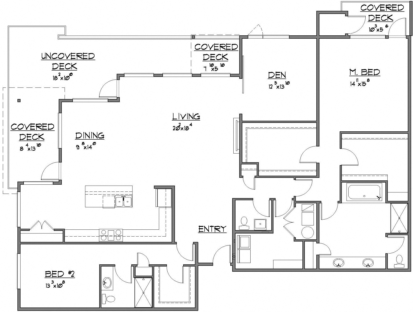 2 Bed / 2 Bath + Powder + Denat Bridgeview 125, University Place, Washington