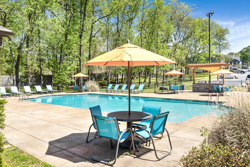 swimming pool, picnic table with umbrella, and large sundeck - Photo Gallery 1