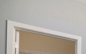 Spacious bathroom with two sinks and walk-in closet in Charlotte, NC Pointe at Prosperity Village apartment