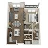 KINGSBURY Floor Plan KINGSBURY Floor Plan at Pointe at Prosperity Village Apartments, North Carolina