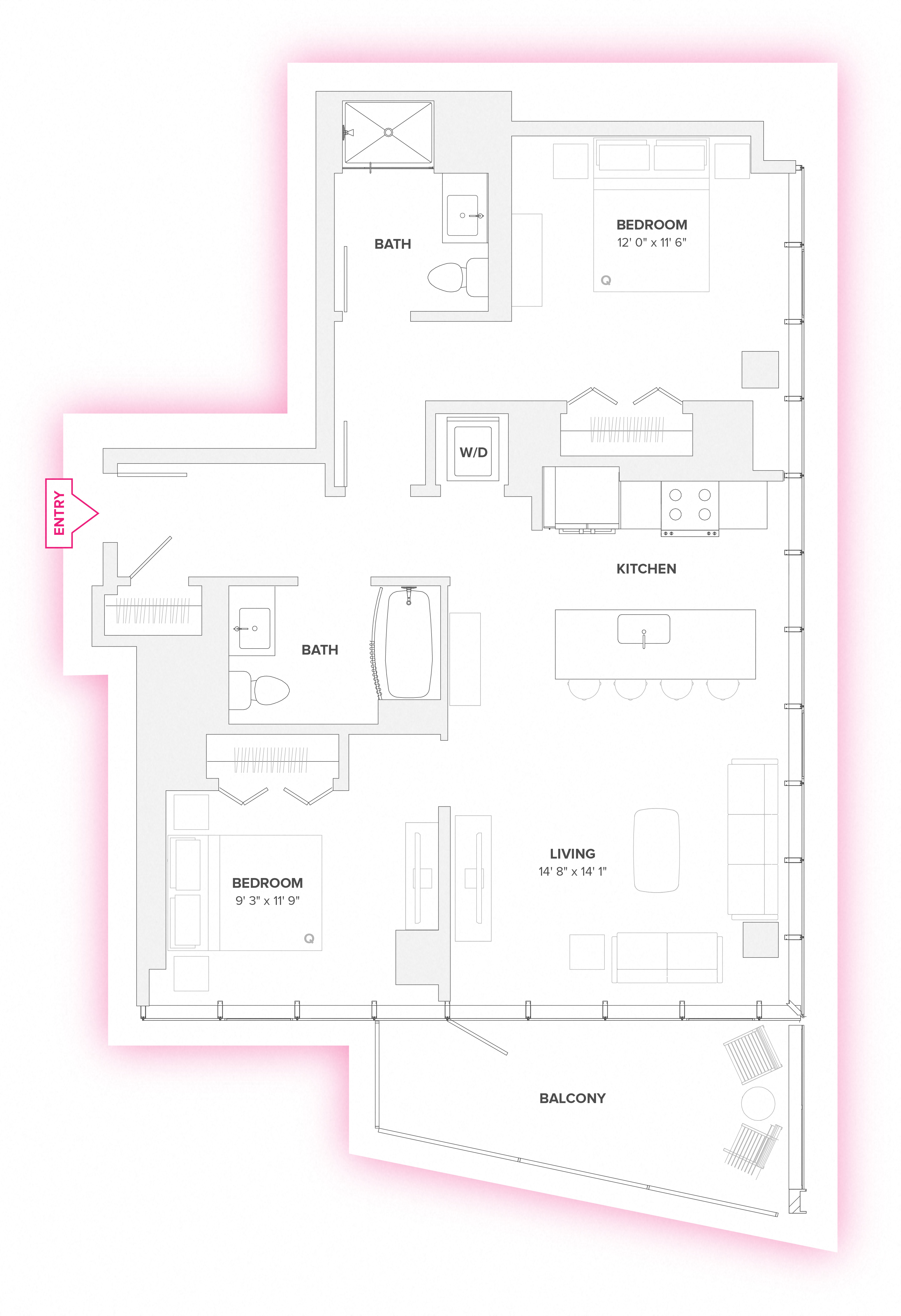 730 N Milwaukee Studio-2 Beds Apartment for Rent - Photo Gallery 61