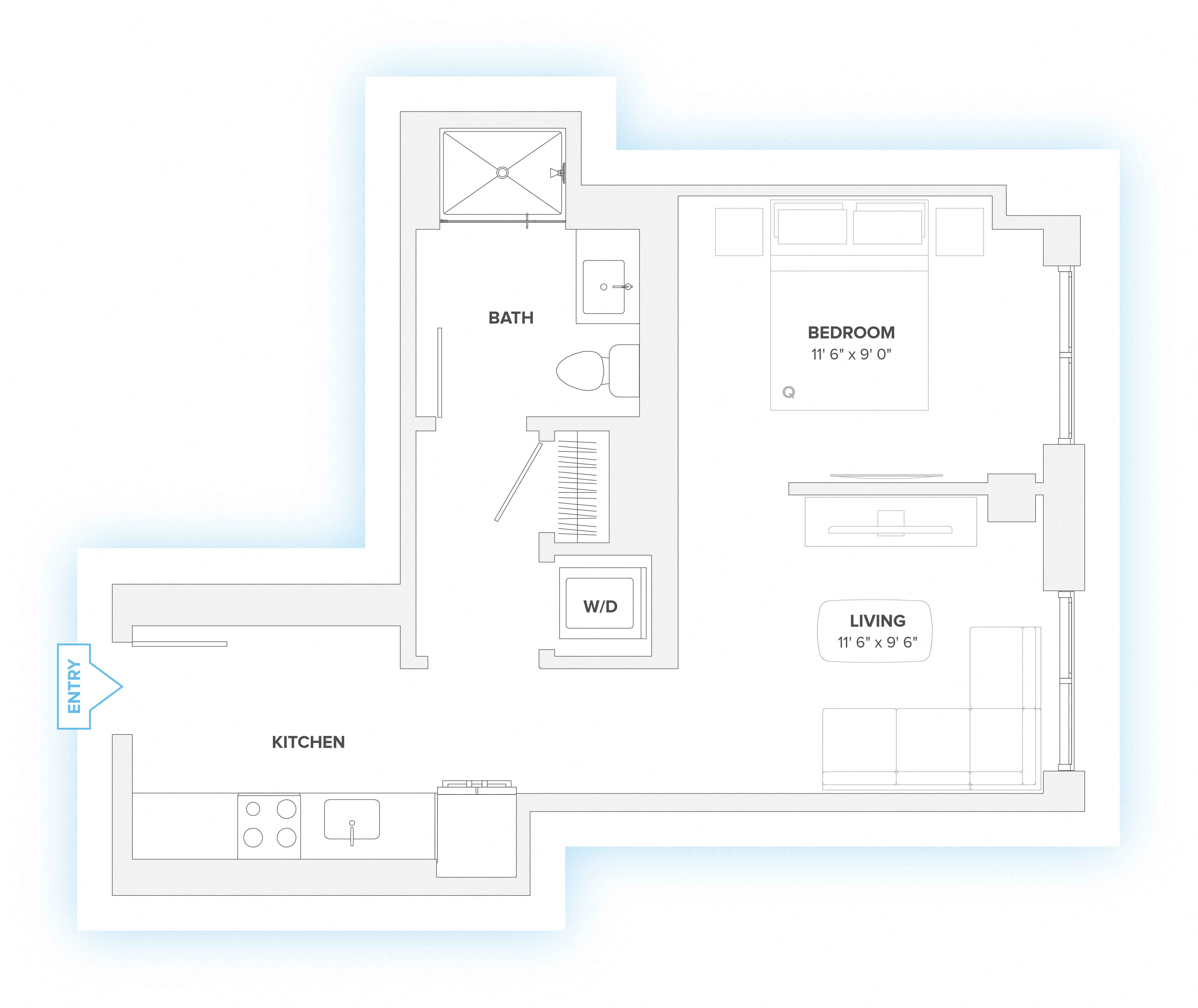 730 N Milwaukee Studio-2 Beds Apartment for Rent - Photo Gallery 62