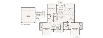 Devon Floor Plan at Brandywine Apartments, Michigan
