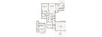 Dover Floor Plan at Brandywine Apartments, West Bloomfield, MI, 48322