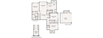 Kimberton Floor Plan at Brandywine Apartments, West Bloomfield