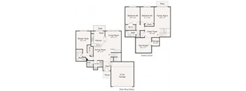 Wilmington Floor Plan at Brandywine Apartments, West Bloomfield, Michigan