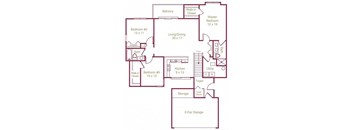The Davenport Floor Plan at Briarcliff Village, Commerce Township, MI, 48390