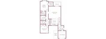 The Phoenix Floor Plan at Briarcliff Village, Michigan, 48390