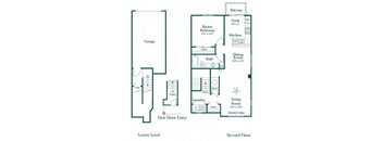 Copeland Floor Plan at Brownstones, Novi, Michigan