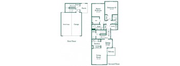 Madison Floor Plan at Brownstones, Novi, MI