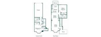 Mansfield Floor Plan at Brownstones, Novi, Michigan