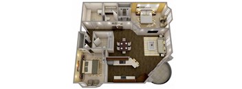 Denver Floor Plan at MainCentre, Michigan