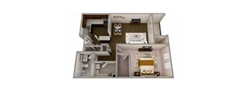 Philadelphia Floor Plan at MainCentre, Northville